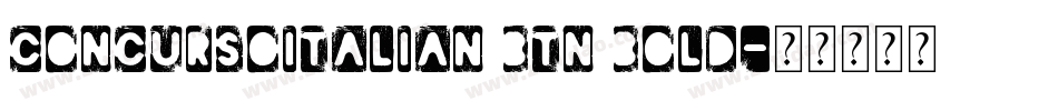 ConcursoItalian BTN Bold字体转换